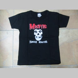 Misfits, čierne dámske tričko 100%bavlna